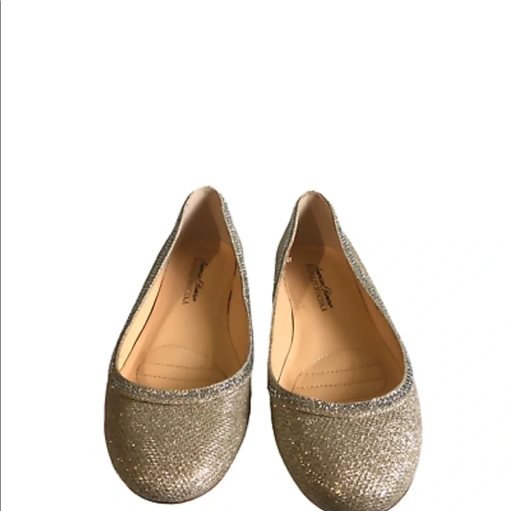 Badgley Mischka silver sparkle